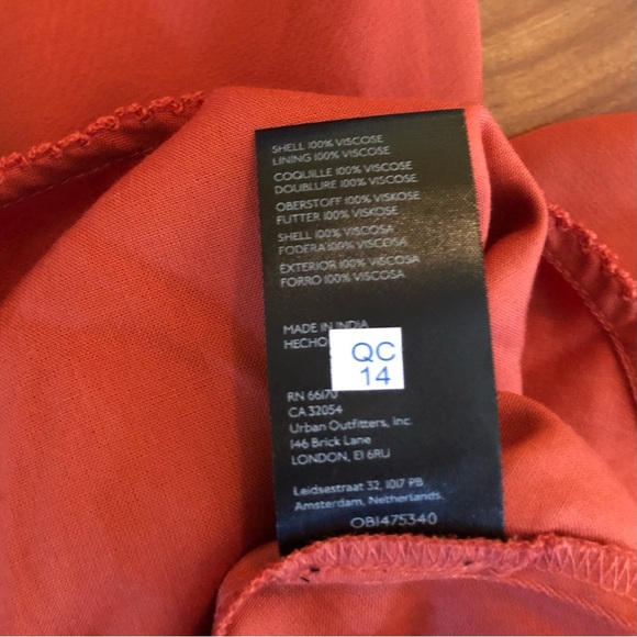 Anthropologie Red Satin Slip Mini Dress New 12 - Picture 6 of 16